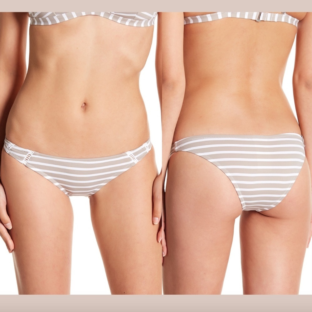 NEW Rhythm Shoreline Striped Bikini Bottoms Large
